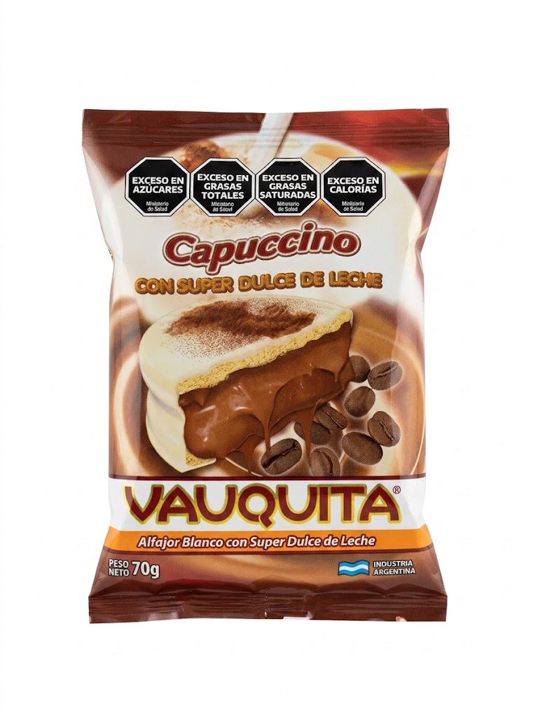 Alfajor Vauquita Capuccino x72g (x24)