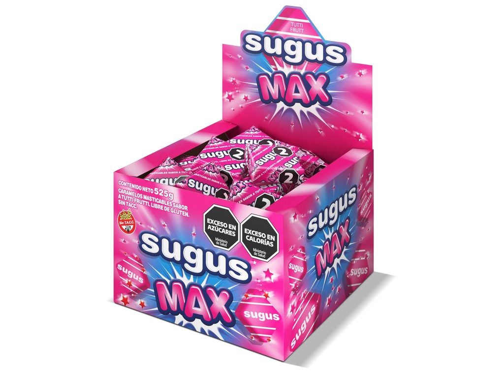 Sugus Max Tutti Frutti x70u (x12)