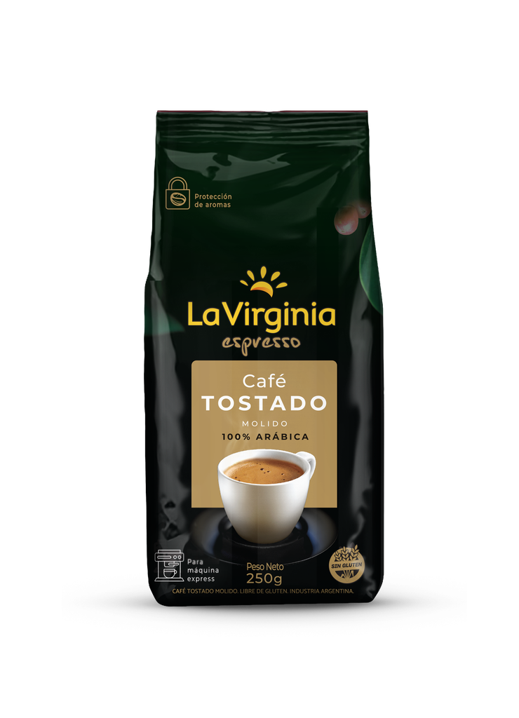 Café Molido La Virginia Espresso Tostado x250g (x12)