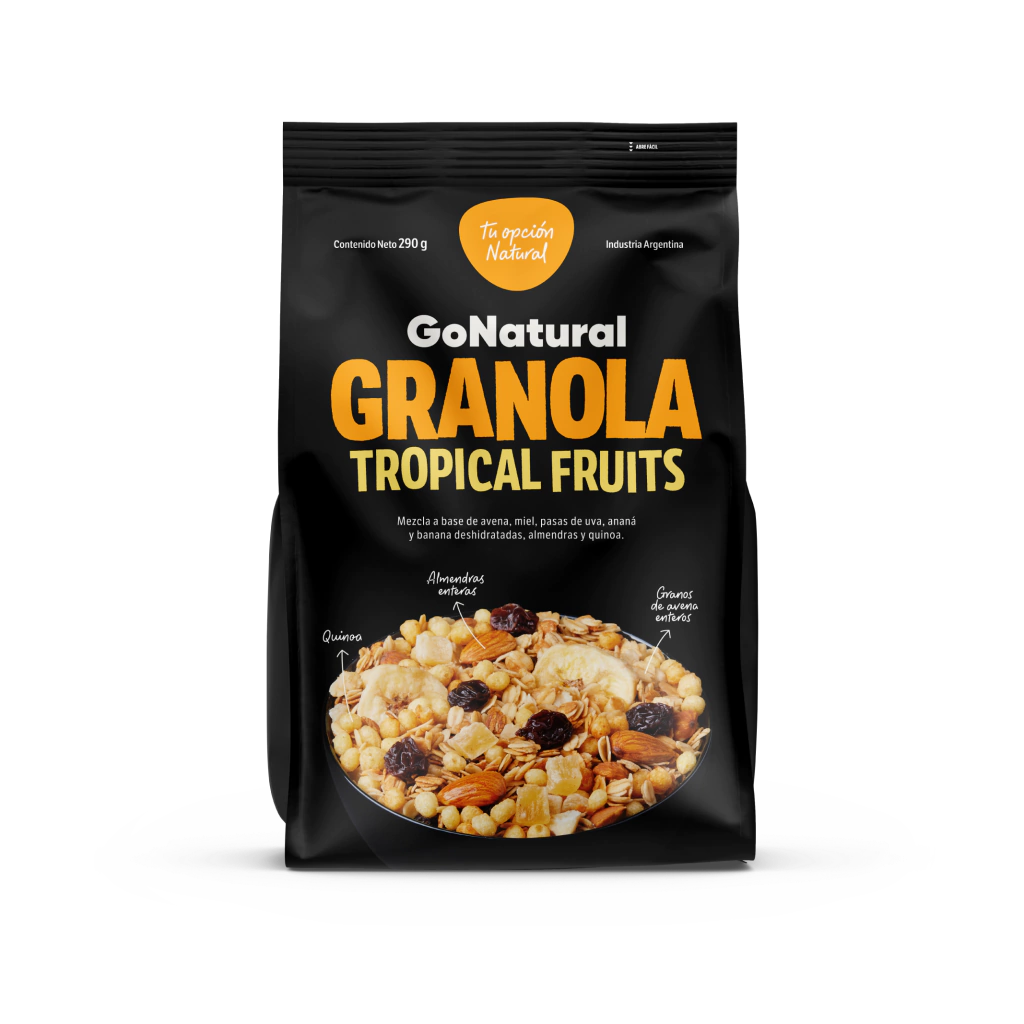 Granola Tropical Fruits Quinoa Go Natural x290g (x24)