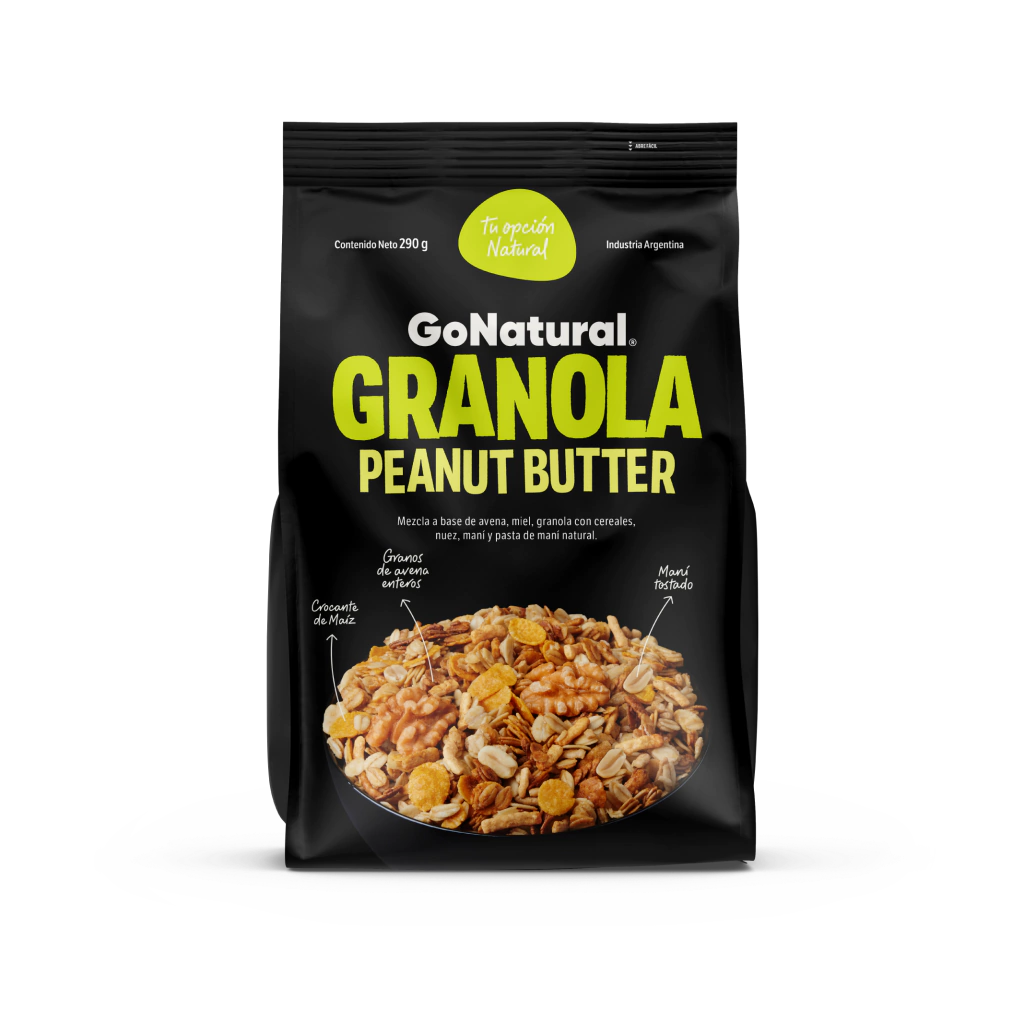 Granola Peanut Butter Go Natural x290g (x24)