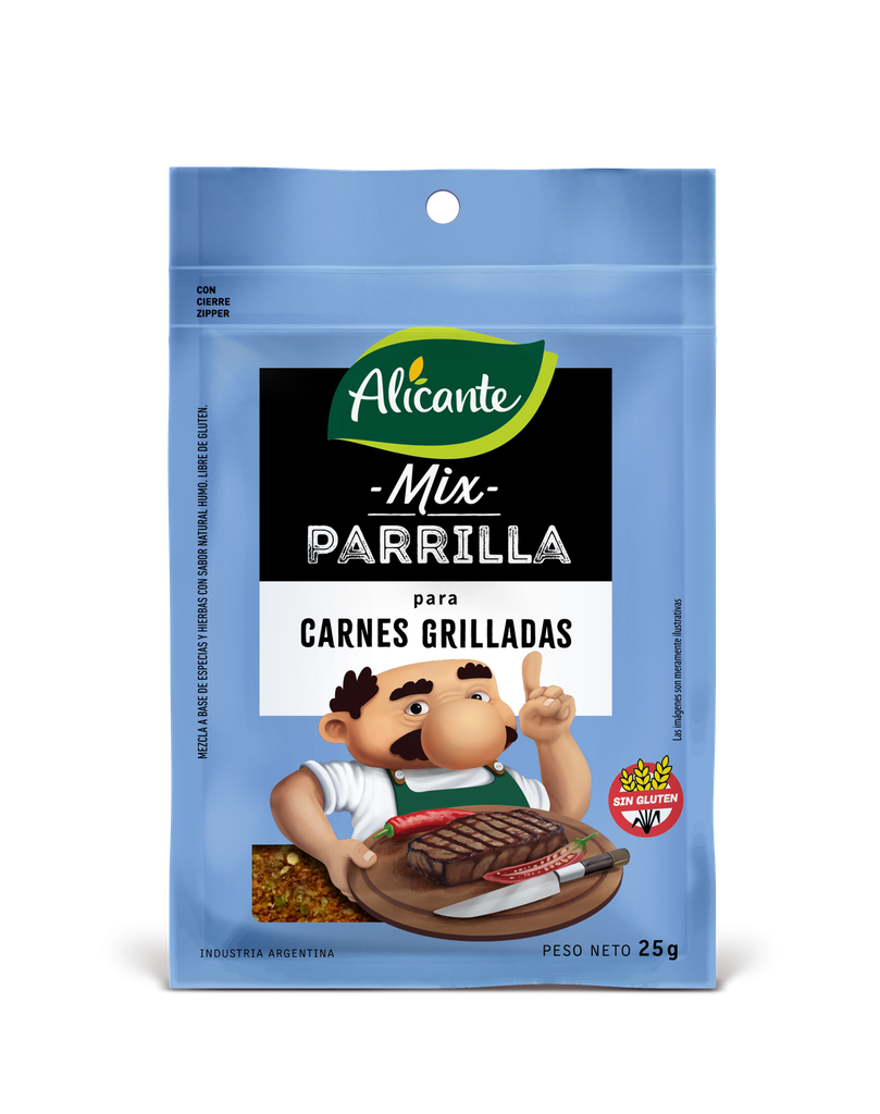 Mix Parrilla Alicante Carnes Grilladas x25g (x12)