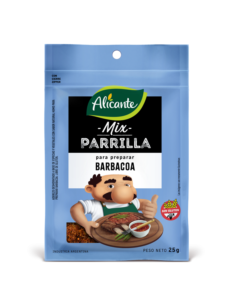 Mix Parrilla Alicante Barbacoa x25g (x12)