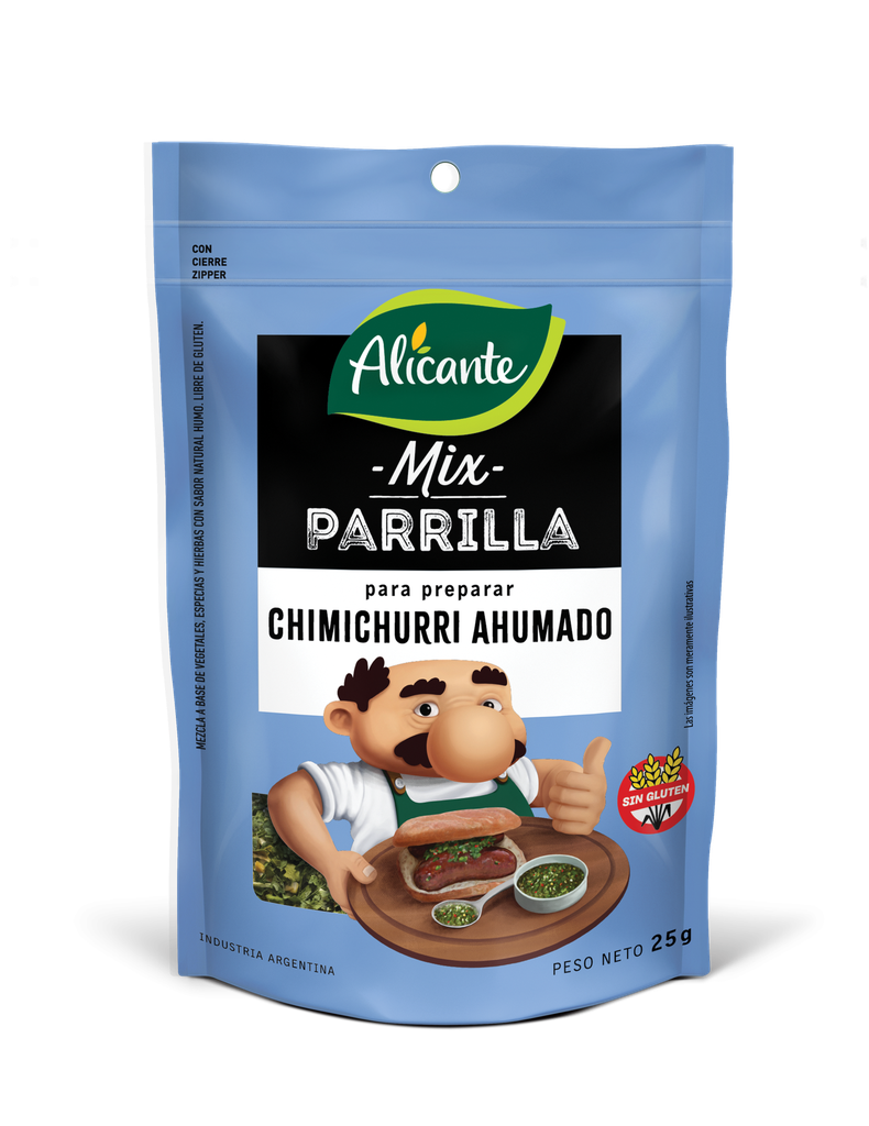 Mix Parrilla Alicante Chimichurri Ahumado x25g (x12)