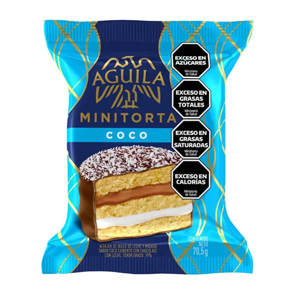 Alfajor Minitorta Águila Coco x70,5g (x21)
