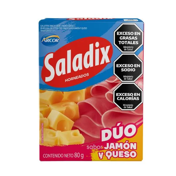 Saladix Dúo Jamón y Queso x80g (x24)