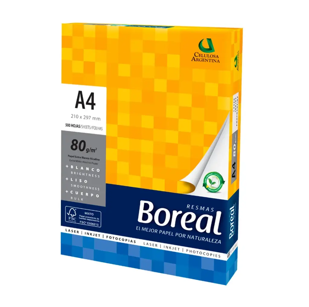 Resma Boreal A4 x80g (x10)