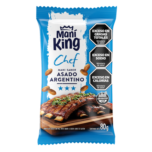 [101051] Maní King Saborizado Asado Argentino x80g (x15)