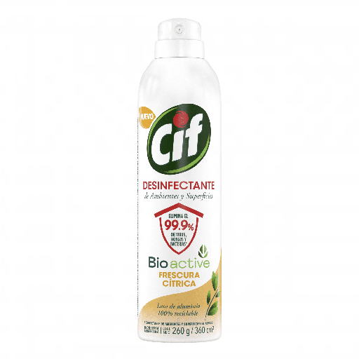 [72570] Cif Aerosol Desinfectante Frescura Cítrica x260g (x12)
