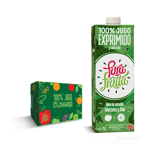 [100044] Jugo PuraFrutta Manzana y Kiwi x1 L (x8)
