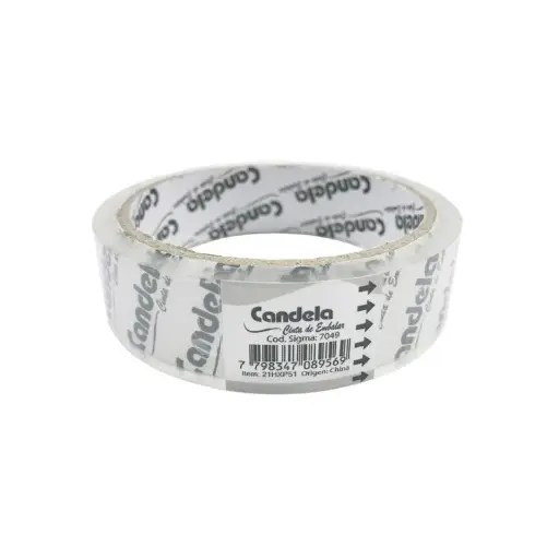 [100280] Cinta de Embalar Candela Transparente 2,4cm x41m (6x12)
