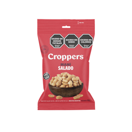 [100368] Maní Frito Salado Sin Piel Croppers x105g (x40)