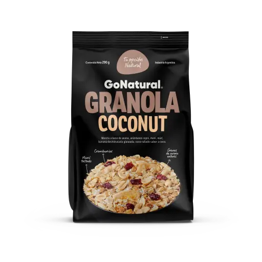 [100479] Granola Coconut Go Natural x290g (x24)