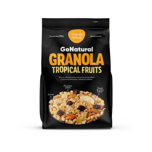 [100480] Granola Tropical Fruits Quinoa Go Natural x290g (x24)