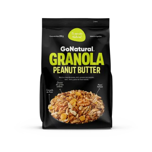 [100481] Granola Peanut Butter Go Natural x290g (x24)