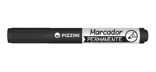 [100600] Marcador Permanente Pizzini Punta Bisel (x10)