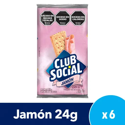 [100653] Galletitas Club Social Jamón x6x23,5g (44x6)