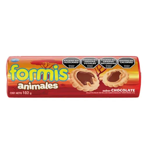 [100708] Formis Sabor Vainilla Rellena de Chocolate x102g (x36)