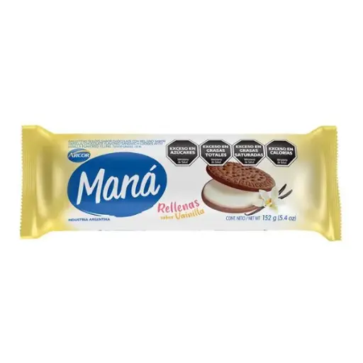 [100715] Maná Chocolate Rellena de Vainilla x152g (x36)