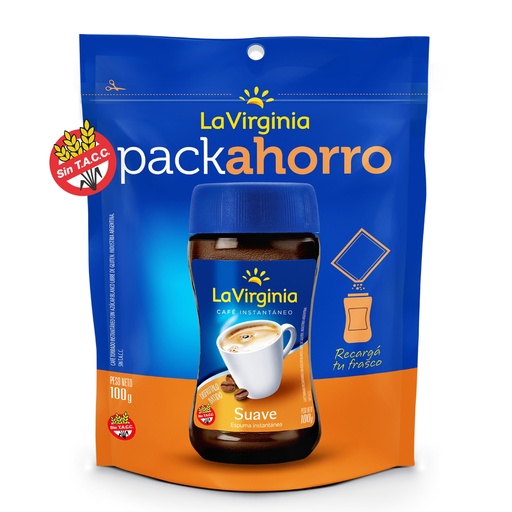 [100759] Café Instantáneo La Virginia Suave D/P x100g (x10)