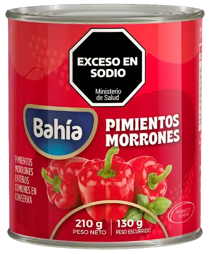 [100795] Pimientos Morrones Bahía x185g (x24)