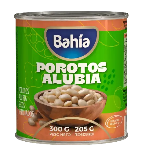 [100796] Porotos Alubia Secos Remojados Bahía x300g (x24)