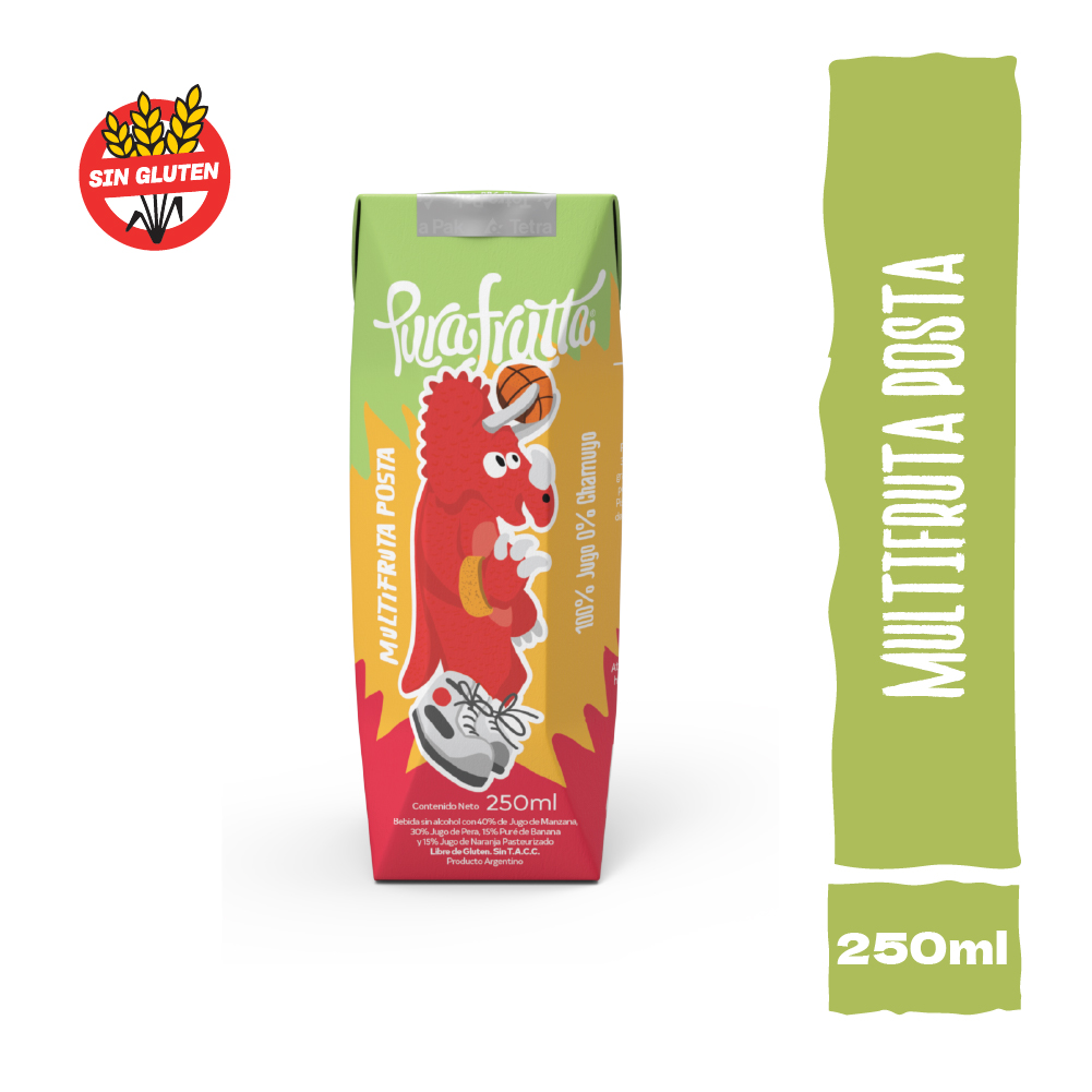 Jugo 100% Exprimido Pura Frutta Multifruta Kids 250ml