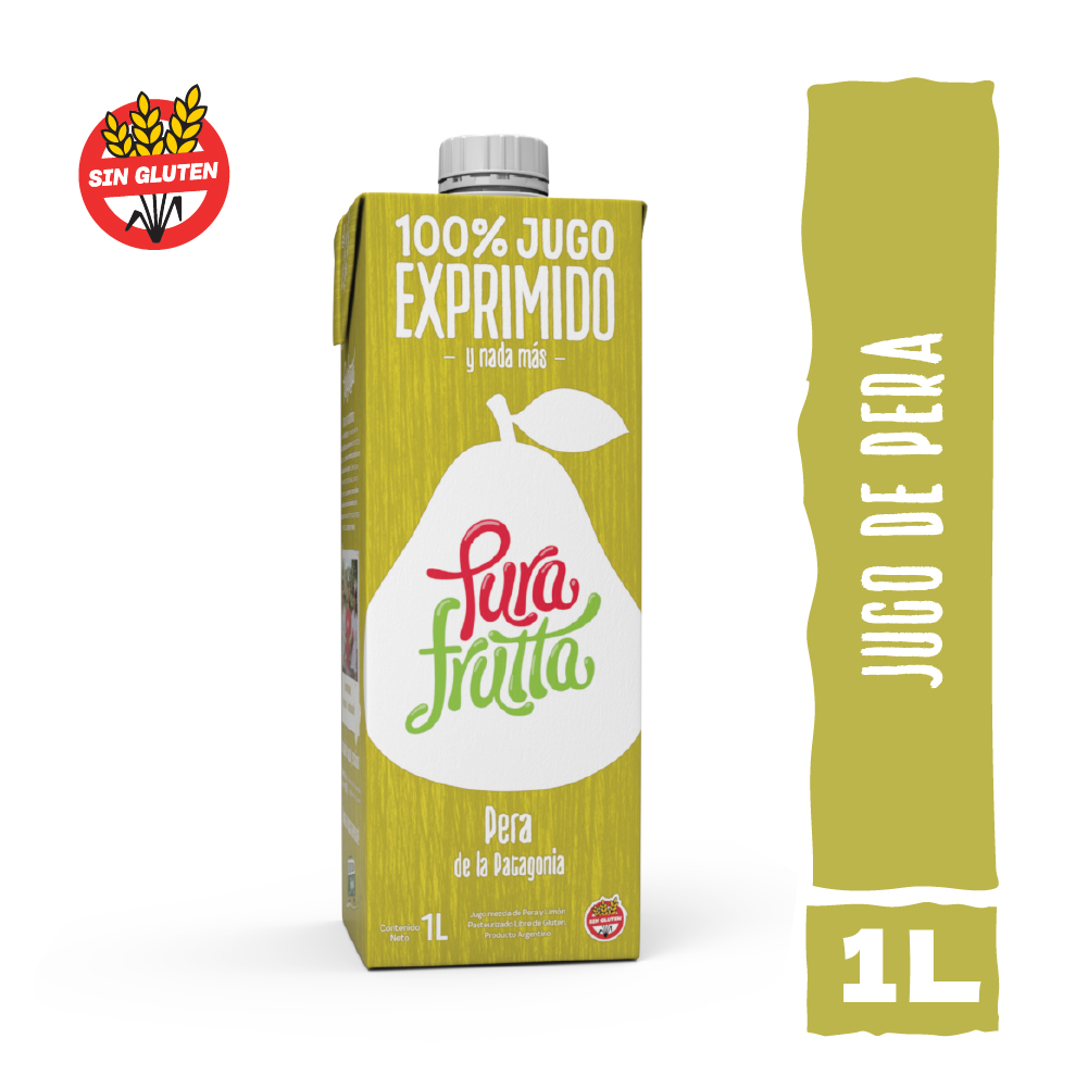 Jugo 100% Exprimido Pura Frutta de Pera y Limon 1000ml