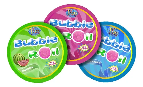 Chicles Bubble Roll Surtido 12x8u