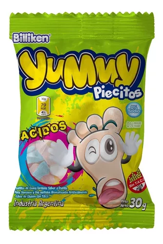 Gomitas Yummy Piecitos 1x12x30g
