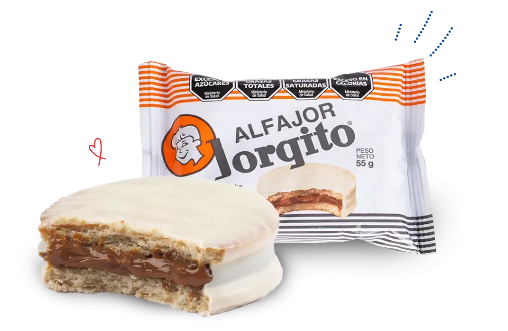Alfajor Jorgito Chocolate Blanco 24x55g