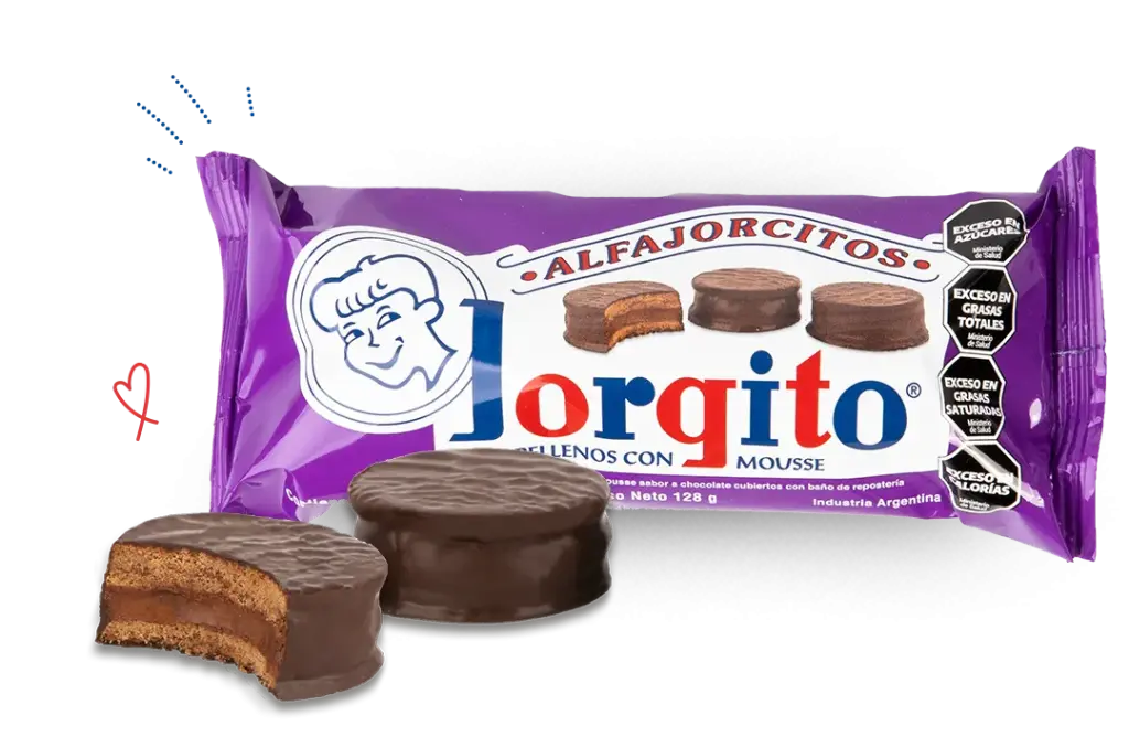 Alfajorcitos Jorgito De Mousse 18x6u
