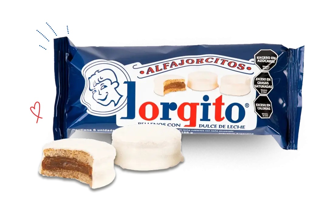 Alfajorcitos Jorgito Glaseado 18x6u