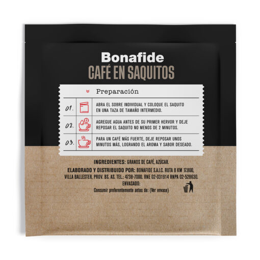 Café Bonafide En Saquitos Intenso 24x18x5g