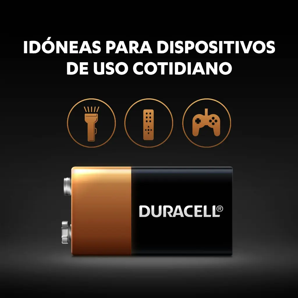 Duracell Bat. 9V1 9 Vol 4x12x1