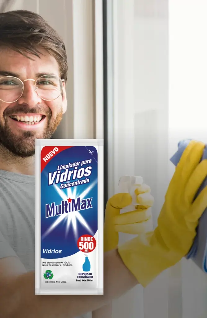 Limpiador de Vidrios Multimax Rinde 500ml x100ml (x36)