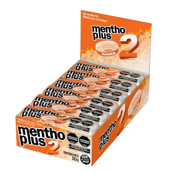 Menthoplus 2 Frío Naranja x28g (12x12)