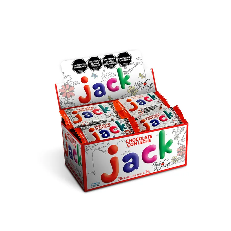 Chocolate Jack Leche Mafalda x14g (12x20)