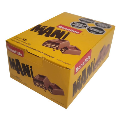 Chocolate Bonafide Leche y Maní 6x20x30g