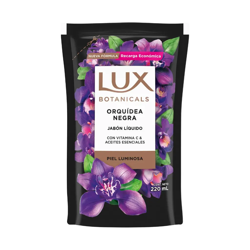 Lux Jabon Líquido Orquídea Negra DP x220ml (x12)