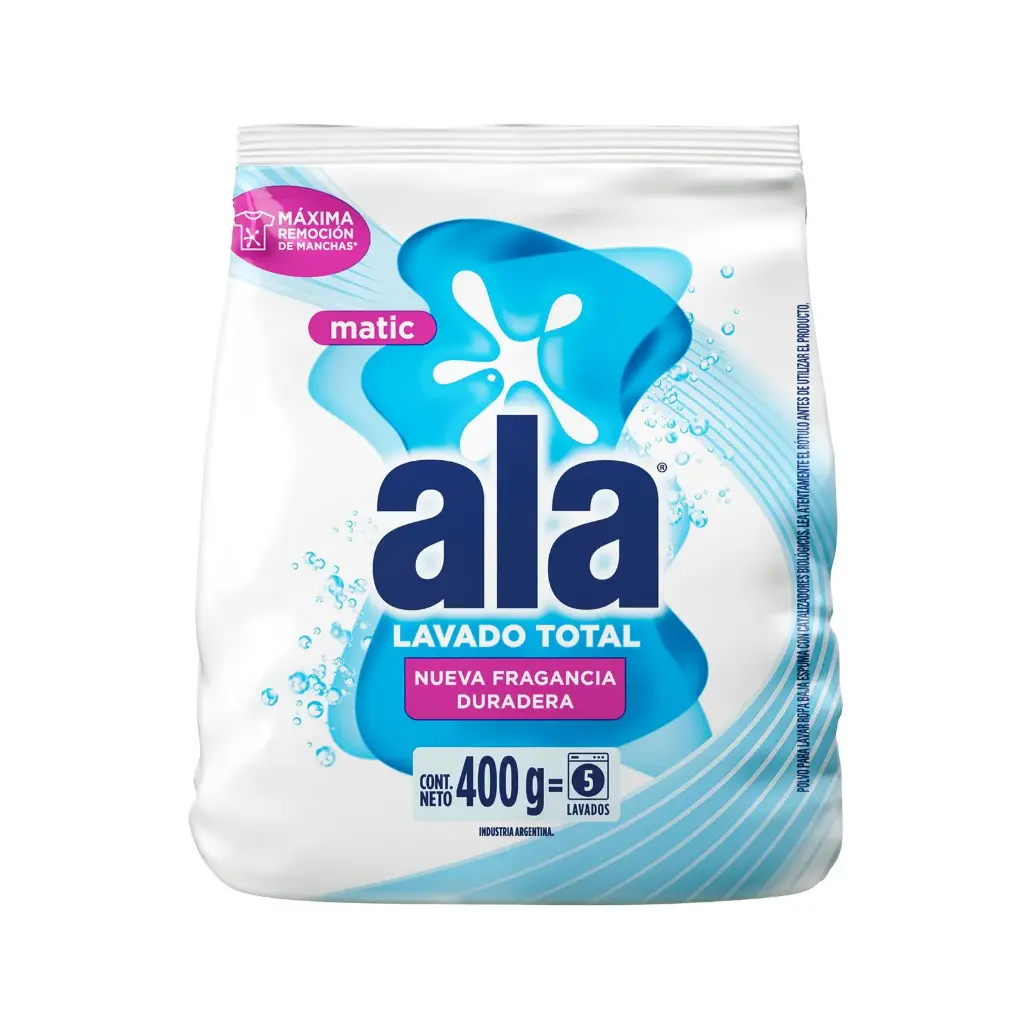 Ala Matic Jabón en Polvo Lavado Total x400g (x24)