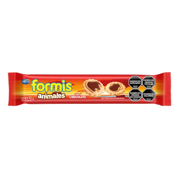 Formis Sabor Vainilla Rellena de Chocolate x90g (x36)