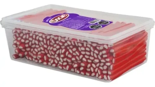 Goma Docile Canudinho Frutilla Ácida x1350g (x9)