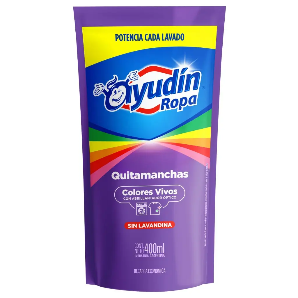 Ayudin Ropa Colores Vivos x400ml (x16)
