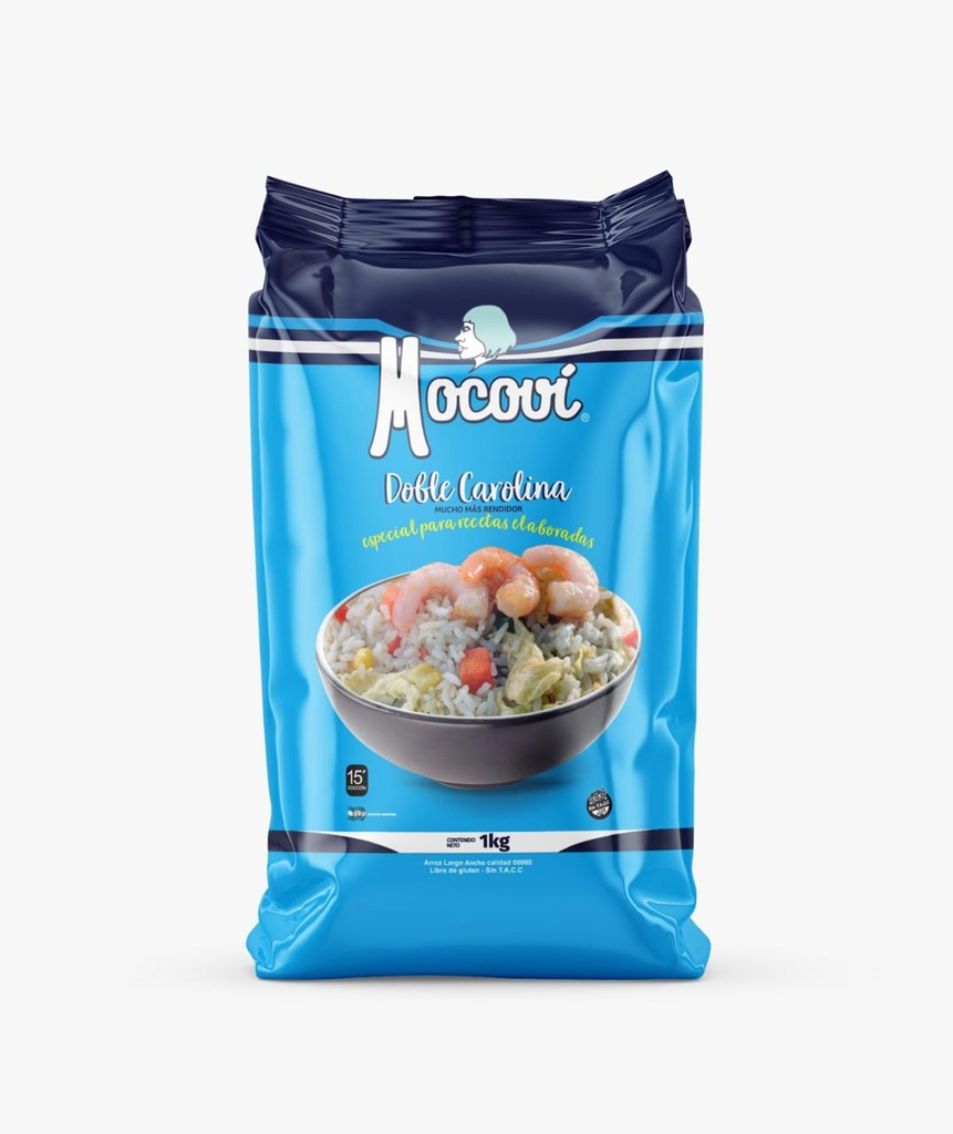 Arroz Mocoví Doble Carolina 00000 Laminado x1kg (x10)