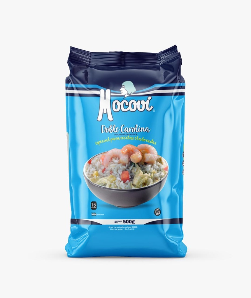 Arroz Mocoví Doble Carolina 00000 Laminado x500g (x10)