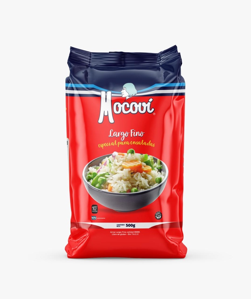 Arroz Mocoví Largo Fino 00000 Laminado x500g (x10)