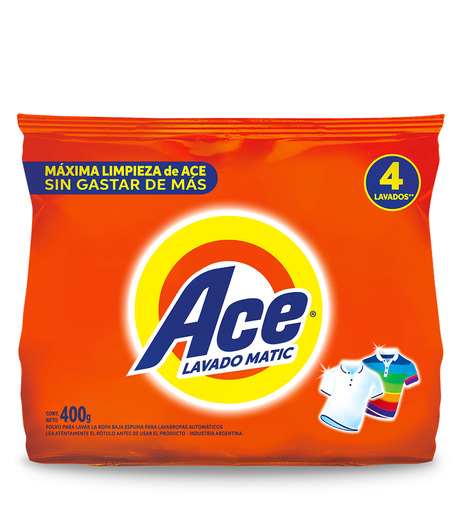Jabón en Polvo Ace x400g (x36)