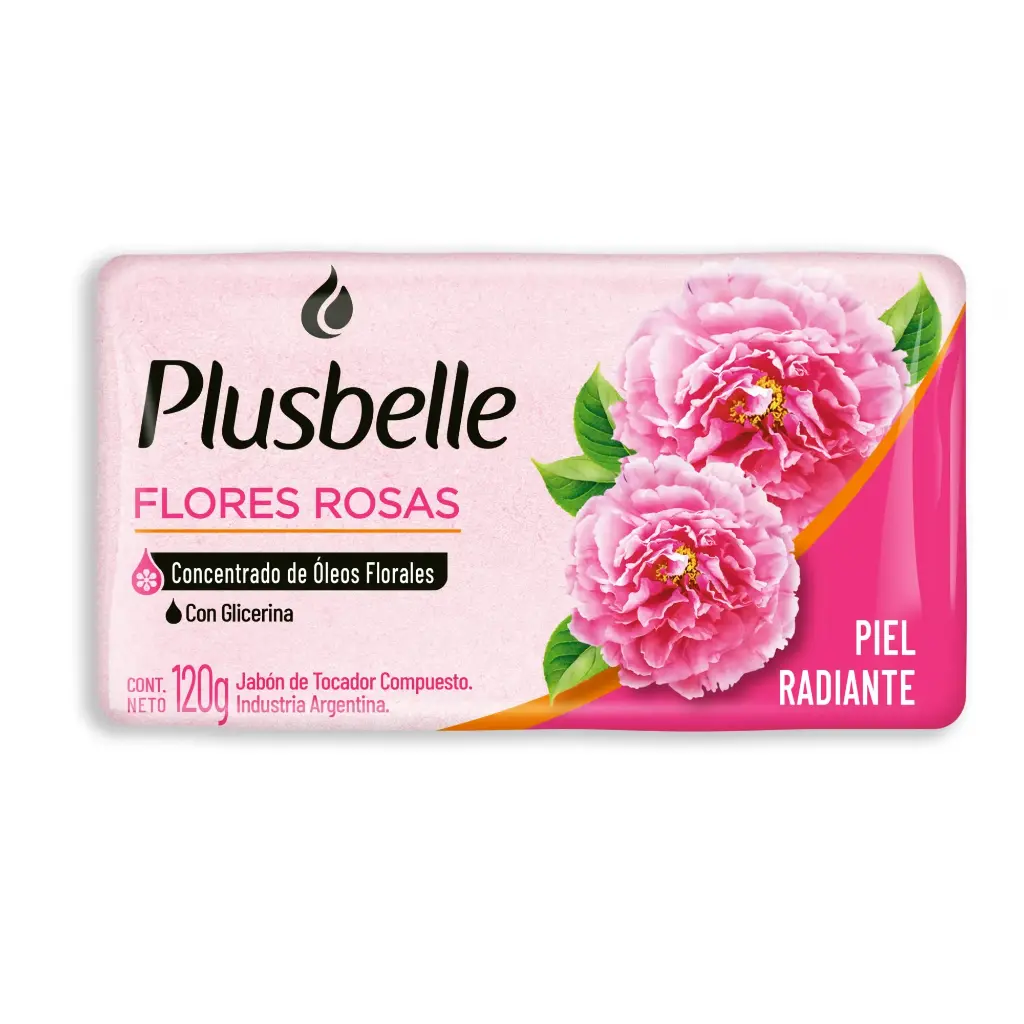 Jabón Plusbelle Flores Rosas x120g (x81)