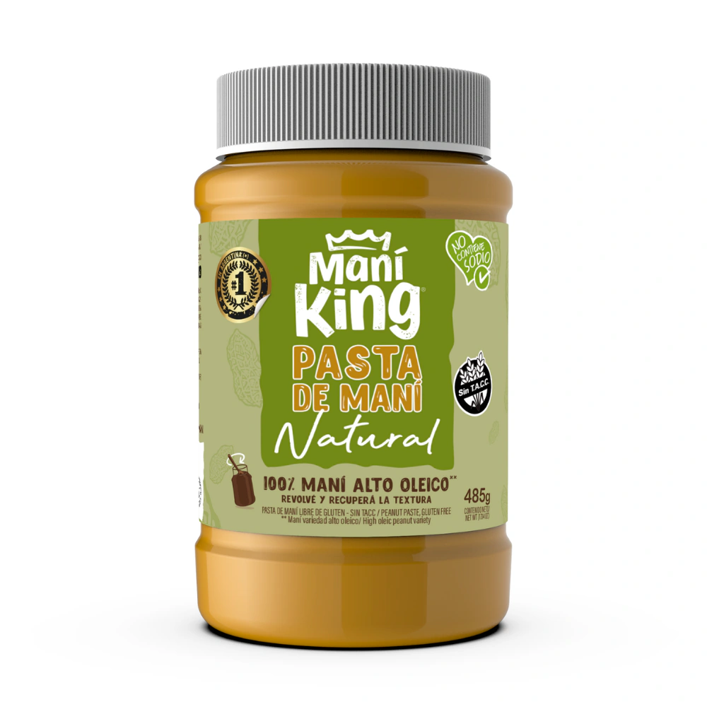 Pasta de Maní King Natural x485g (x12)